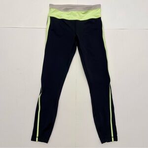 Lululemon Up The Pace Cropped Women’s Leggings Black and Green Size 4